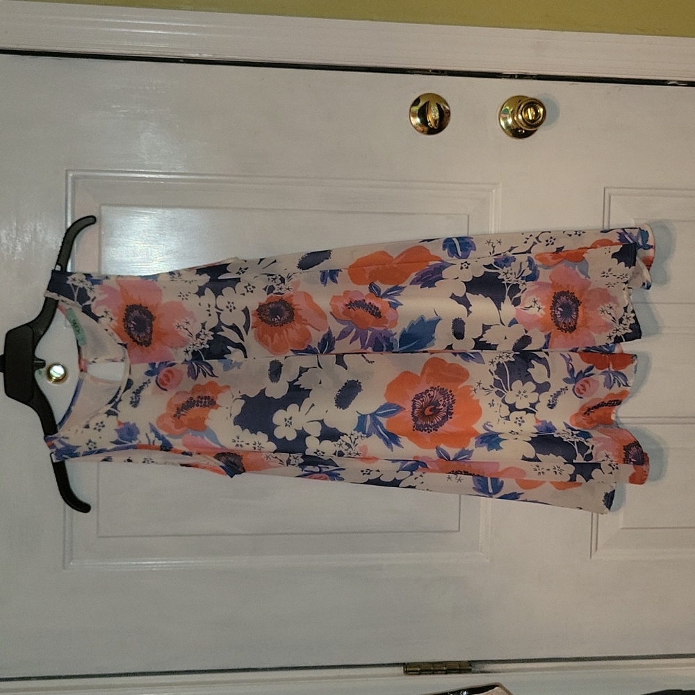 Dress, Karli small swing dress, large floral print